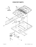 Diagram for 01 - Cooktop Parts