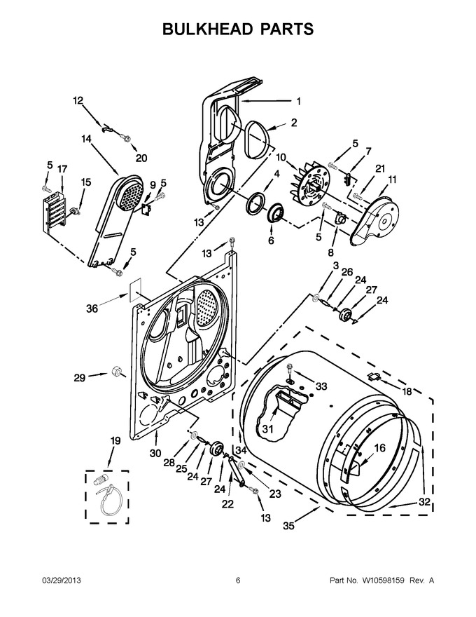 Diagram for YMEDC200XW3