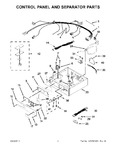 Diagram for 01 - Control Panel And Separator Parts