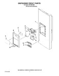 Diagram for 08 - Dispenser Front Parts