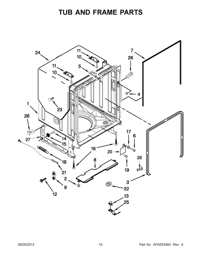Diagram for JDB8500AWY2