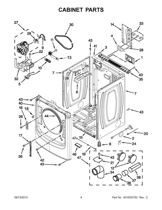 Diagram for YMED7000XW3