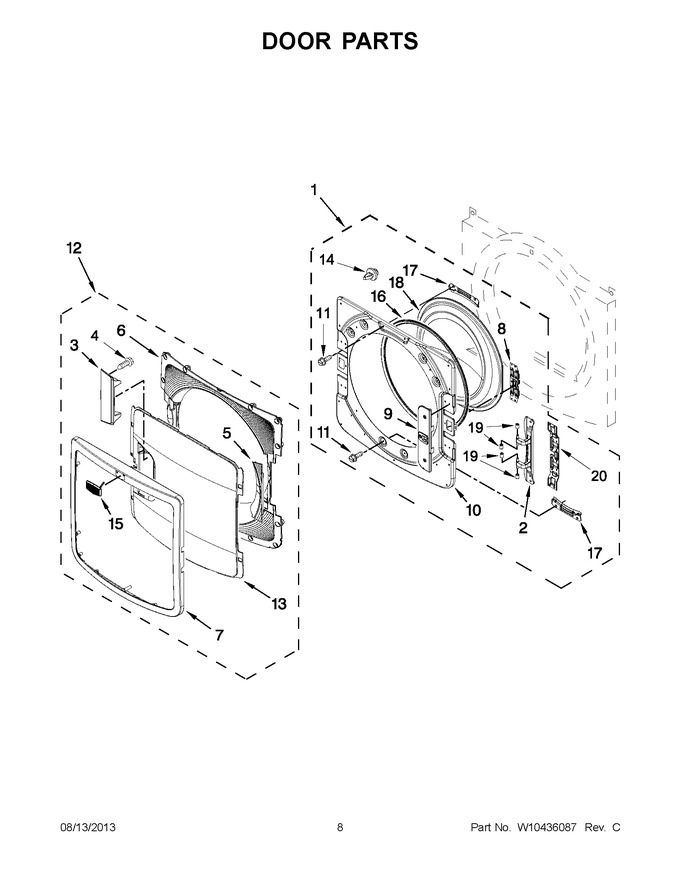 Diagram for YMED7000XW2