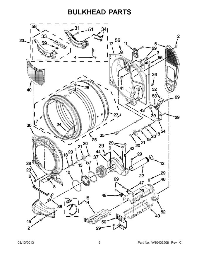 Diagram for YMED7000XW1