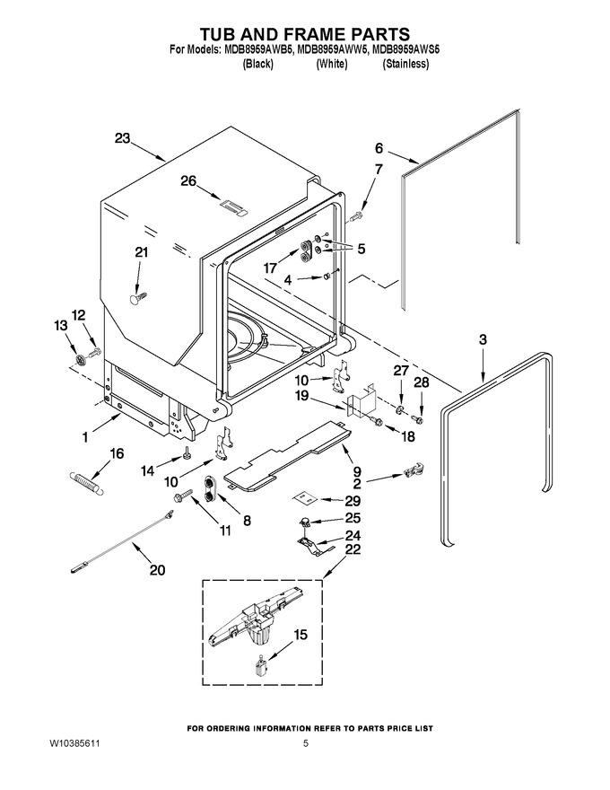 Diagram for MDB8959AWW5