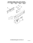 Diagram for 02 - Control Panel And Latch Parts