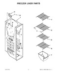 Diagram for 05 - Freezer Liner Parts