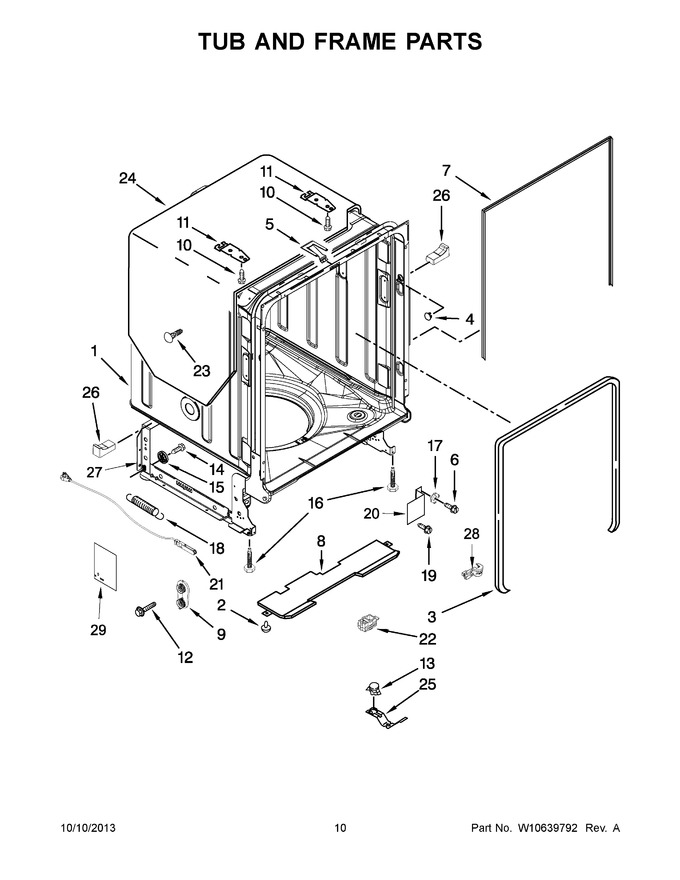 Diagram for JDB8500AWF3
