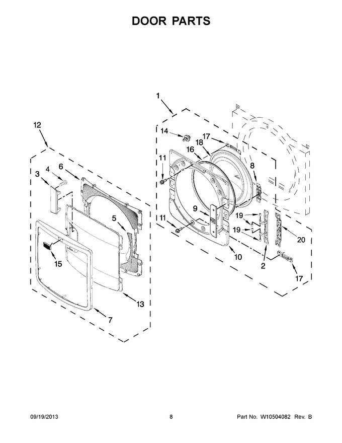 Diagram for YMED6000XW3