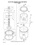 Diagram for 03 - Agitator, Basket And Tub Parts