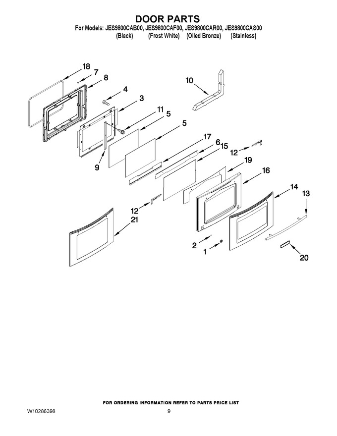 Diagram for JES9800CAF00