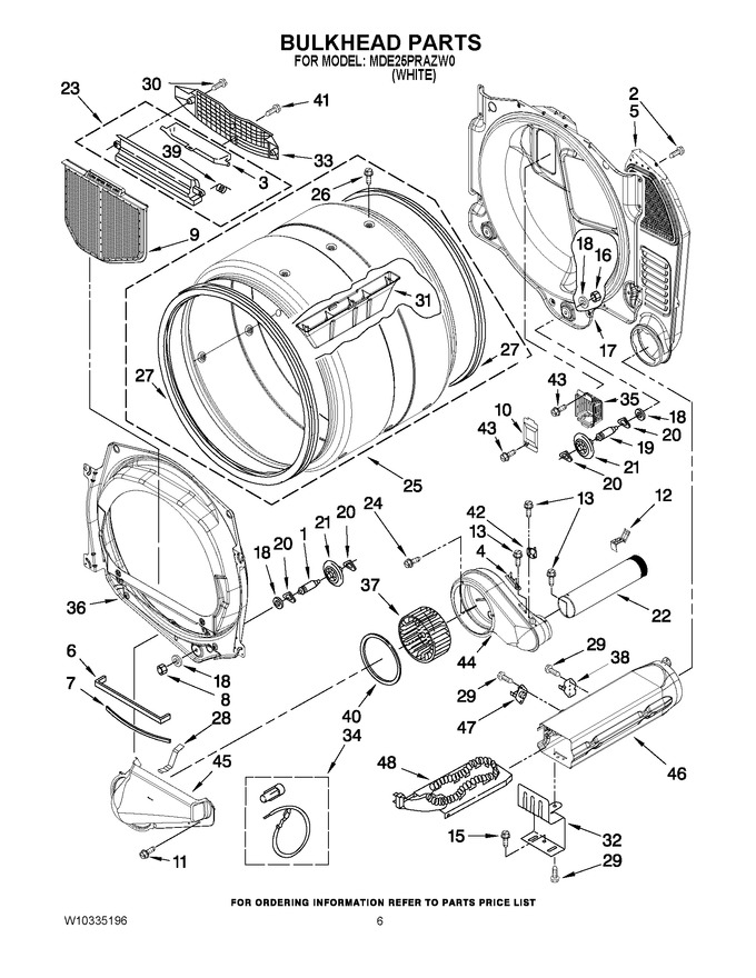 Diagram for MDE25PRAZW0