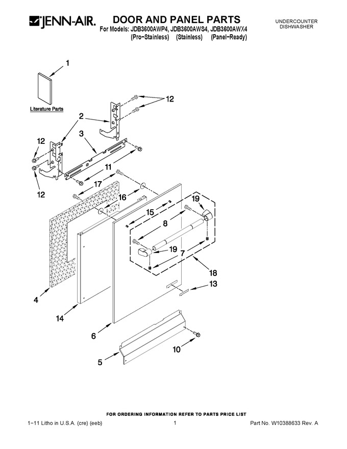 Diagram for JDB3600AWX4