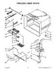 Diagram for 03 - Freezer Liner Parts