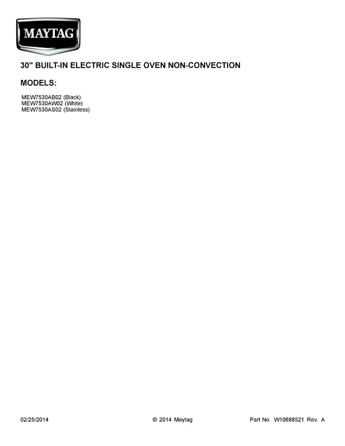 Diagram for MEW7530AB02