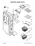 Diagram for 05 - Freezer Liner Parts