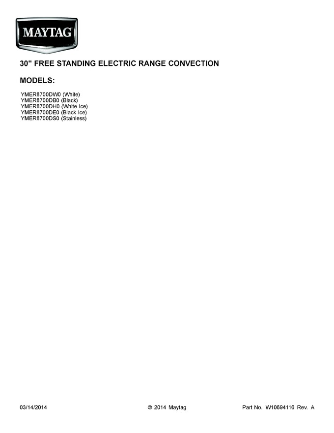 Diagram for YMER8700DS0