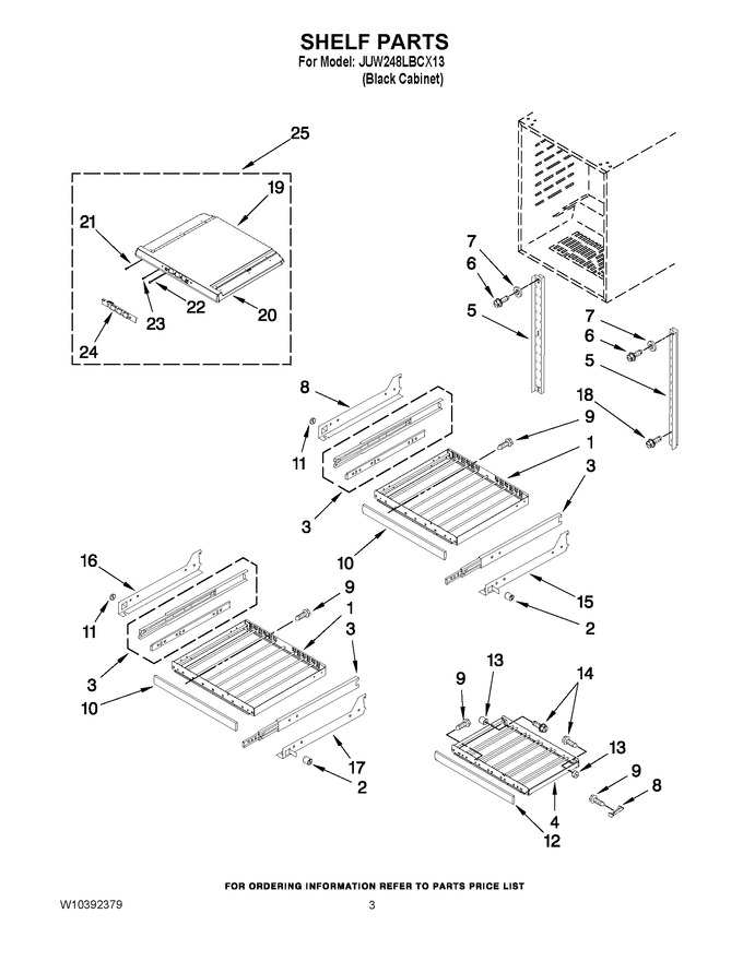 Diagram for JUW248LBCX13