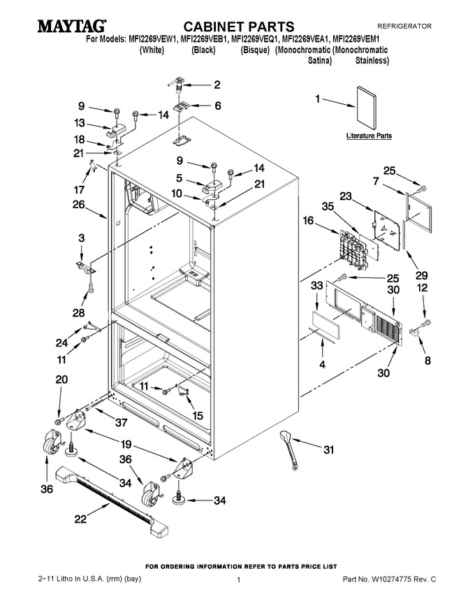 Diagram for MFI2269VEW1
