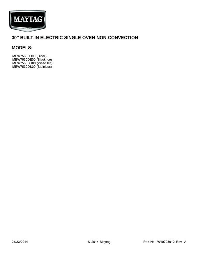 Diagram for MEW7530DB00