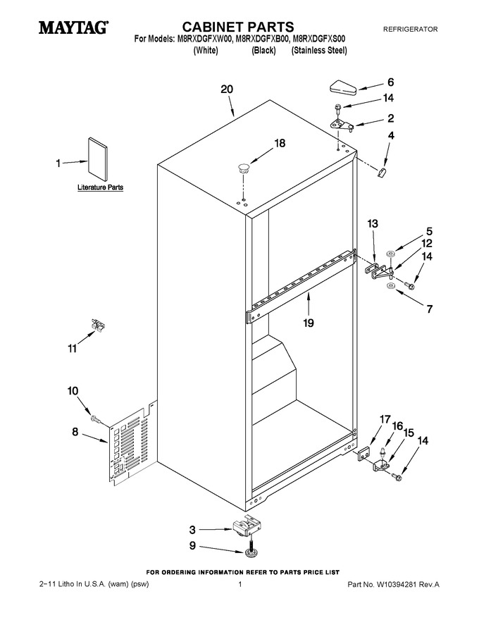 Diagram for M8RXDGFXB00