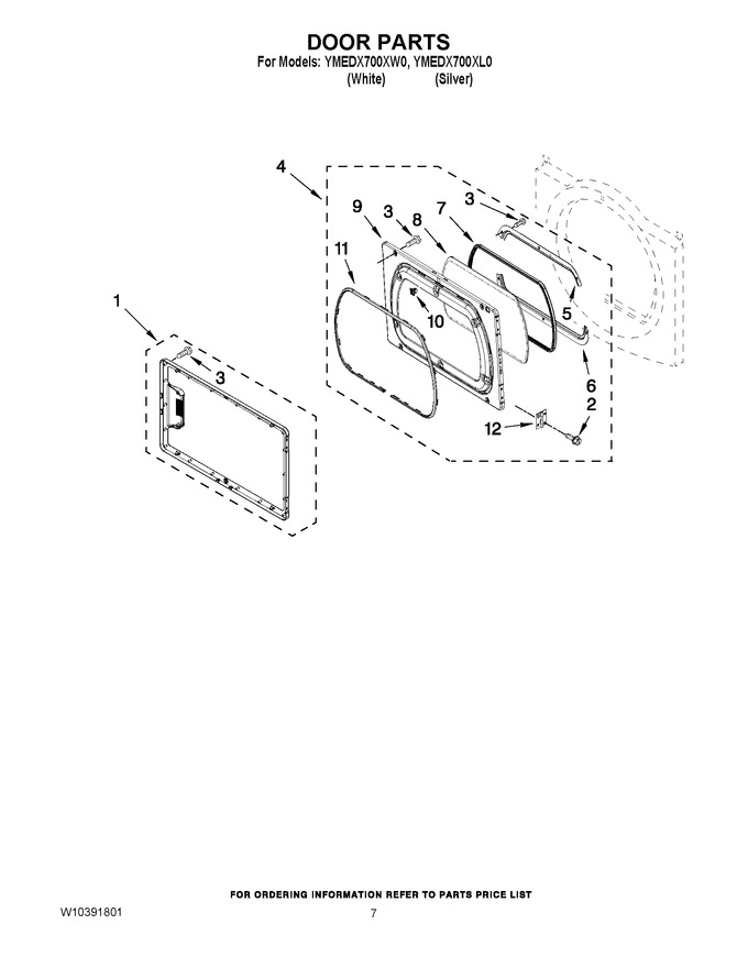 Diagram for YMEDX700XL0