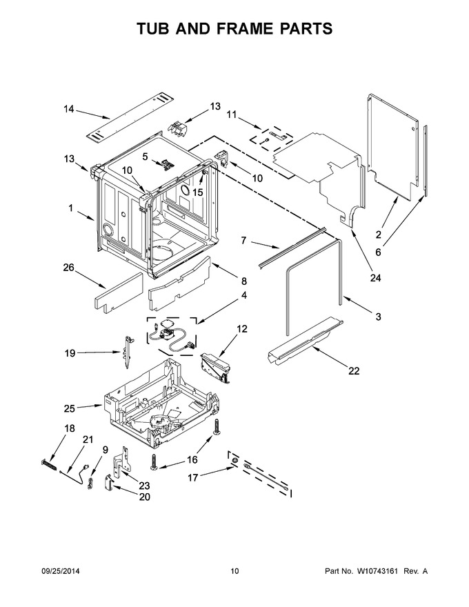 Diagram for JDB9600CWP0