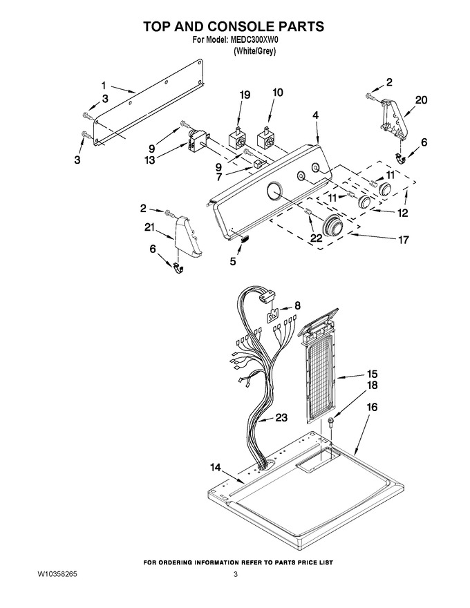 Diagram for MEDC300XW0