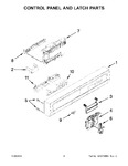 Diagram for 03 - Control Panel And Latch Parts