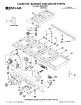 Diagram for 01 - Cooktop, Burner And Grate Parts