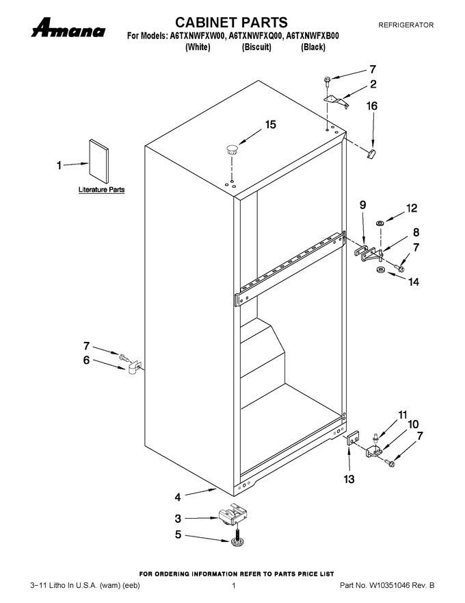 Diagram for A6TXNWFXB00