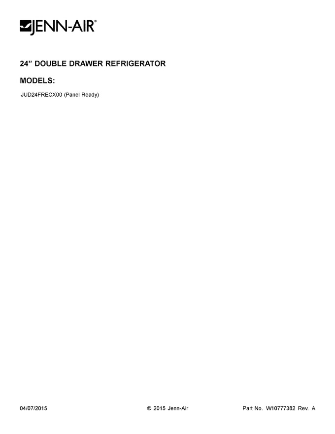 Diagram for JUD24FRECX00