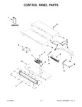 Diagram for 02 - Control Panel Parts