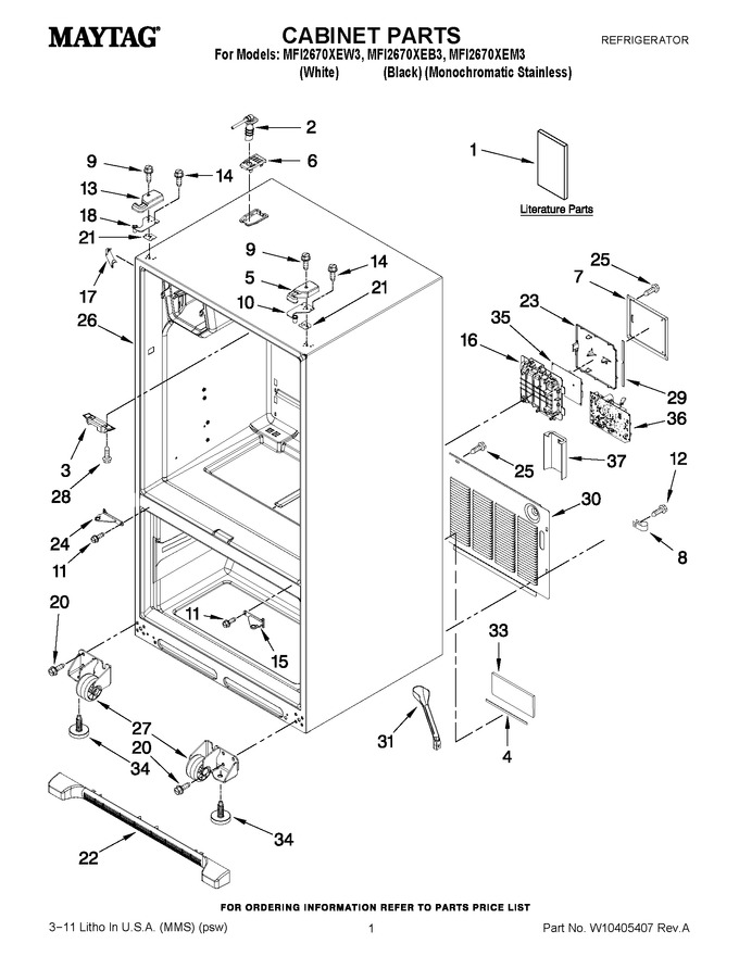 Diagram for MFI2670XEW3