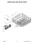 Diagram for 11 - Lower Rack And Track Parts