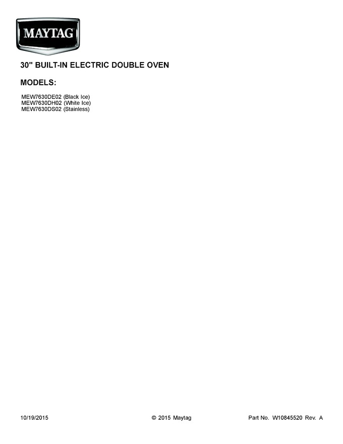 Diagram for MEW7630DE02