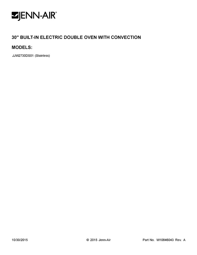 Diagram for JJW2730DS01