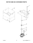 Diagram for 10 - Motor And Ice Container Parts