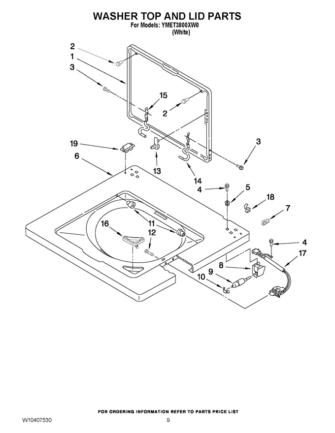 Diagram for YMET3800XW0