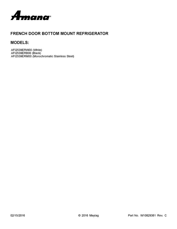 Diagram for AFI2539ERM00