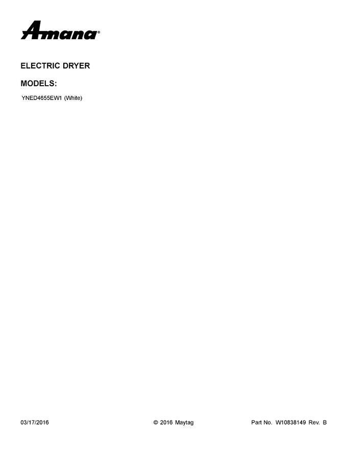Diagram for YNED4655EW1