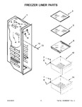 Diagram for 05 - Freezer Liner Parts