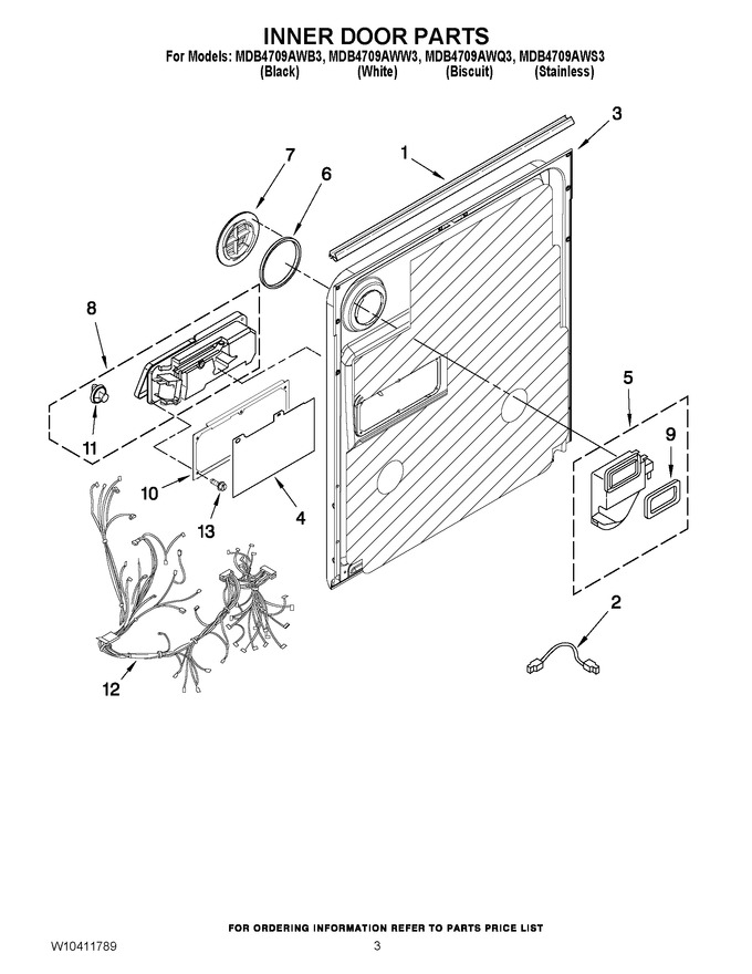 Diagram for MDB4709AWW3