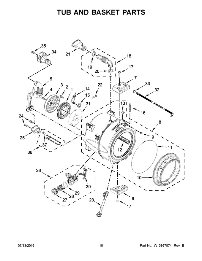Diagram for MHW3505FW0