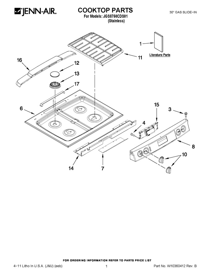 Diagram for JGS8750CDS01