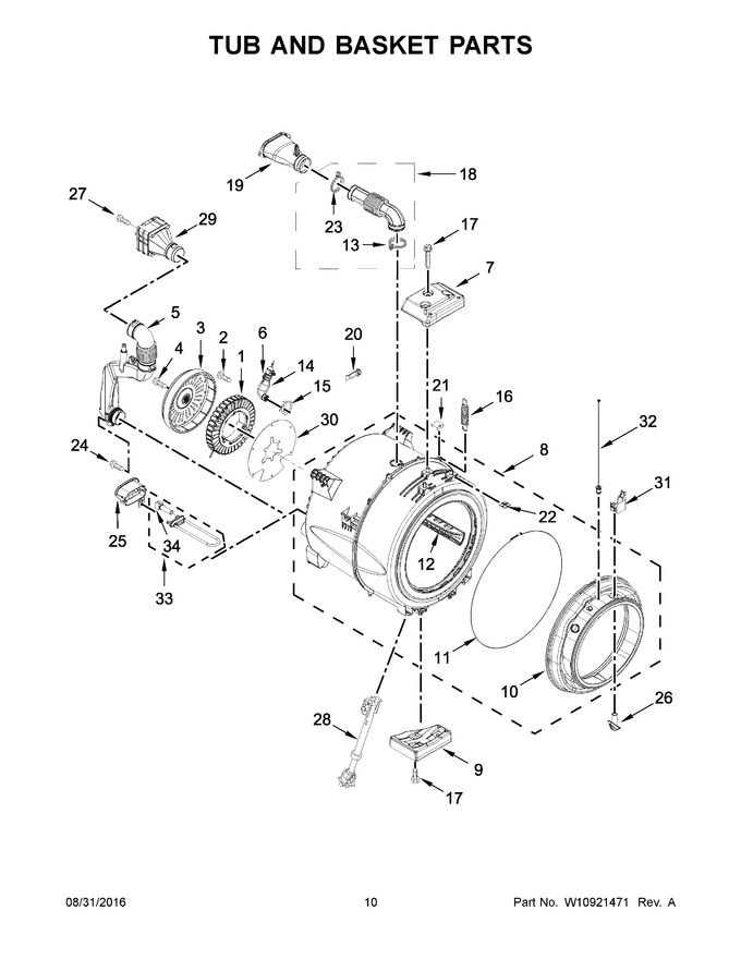 Diagram for MHW8150EW0
