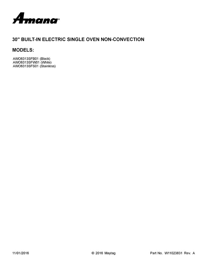 Diagram for AWO6313SFW01