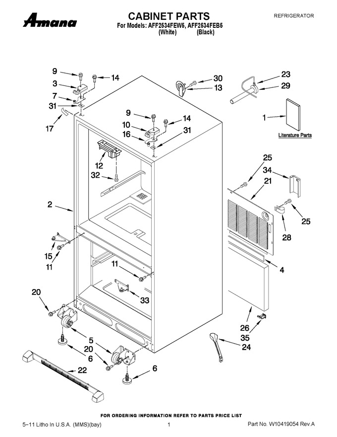 Diagram for AFF2534FEW5