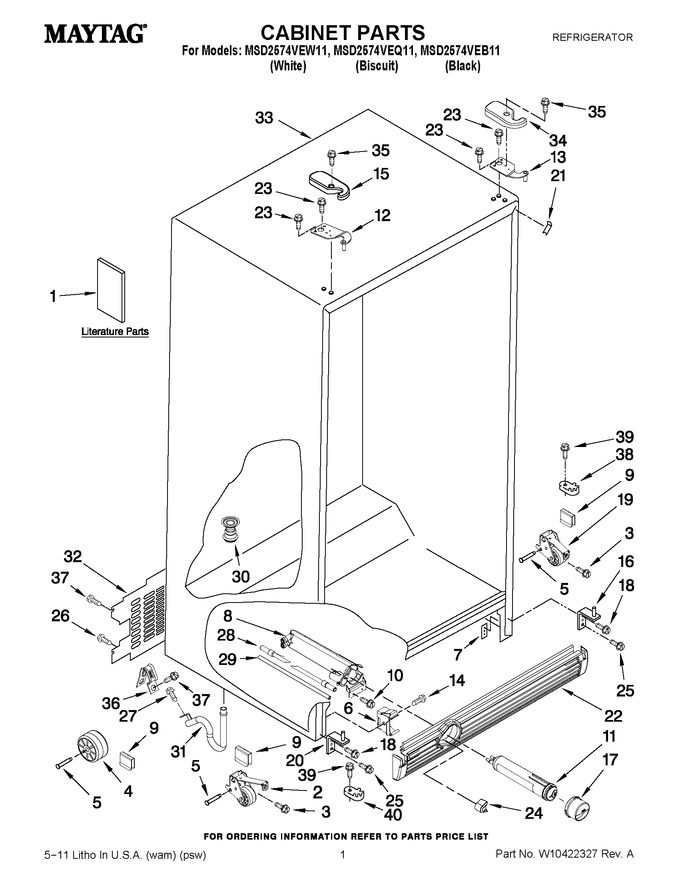Diagram for MSD2574VEB11