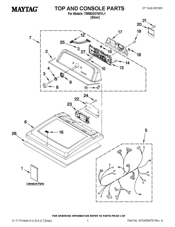 Diagram for 7MMGDX700YL1